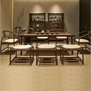 新中式茶桌椅組合--8429